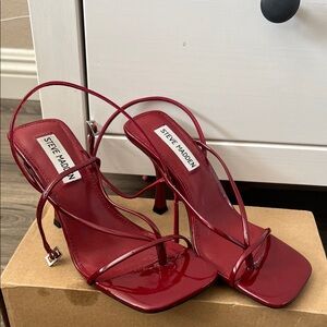 Steve Madden “Annie” Burgundy Strappy Heels